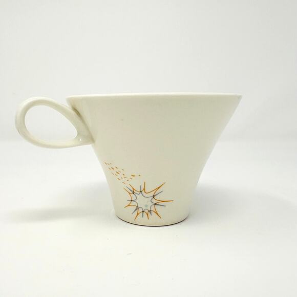 Vintage Iroquois Impromptu "Stellar" Flat Cup and Saucer MCM - Ben Seibel - Picture 5 of 8